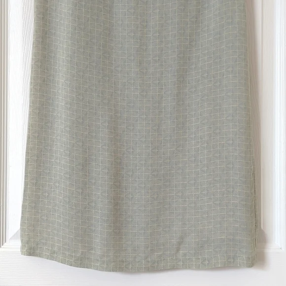 Petite Sophisticate 90's Vintage Funky Silk High Waisted Straight Midi Skirt 2 - Picture 5 of 12